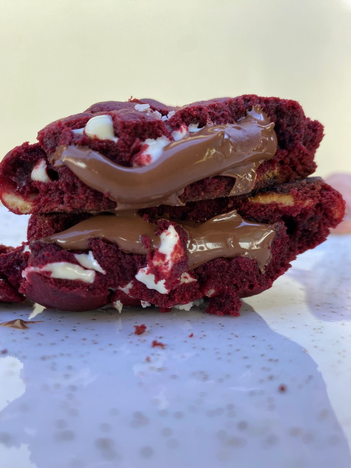 Cookie Red Velvet com Nutella 100g